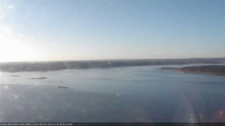 Lake Travis webcam, January 1, 2022 4:25 PM CT