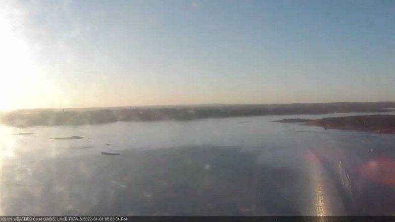 Lake Travis webcam, January 1, 2022 5:00 PM CT