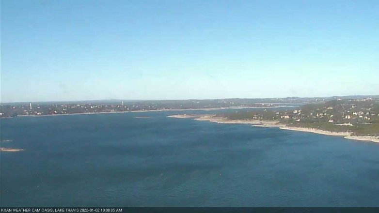 Lake Travis webcam, January 2, 2022 10:00 AM CT