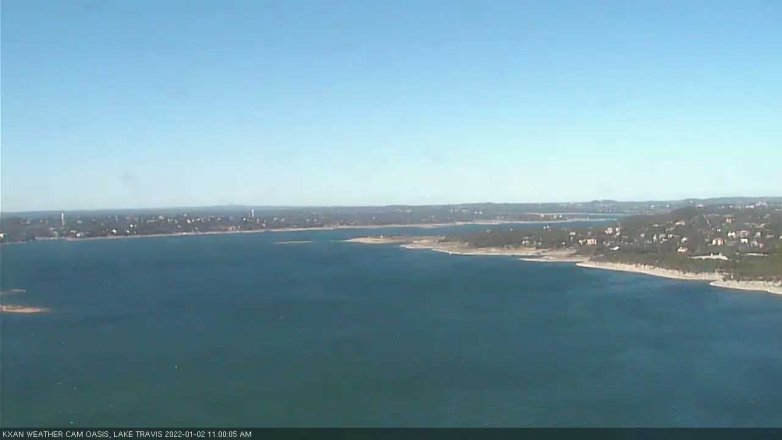 Lake Travis webcam, January 2, 2022 11:00 AM CT