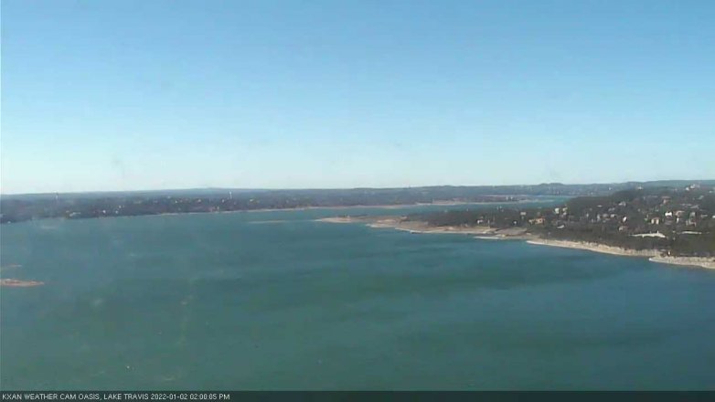 Lake Travis webcam, January 2, 2022 2:00 PM CT