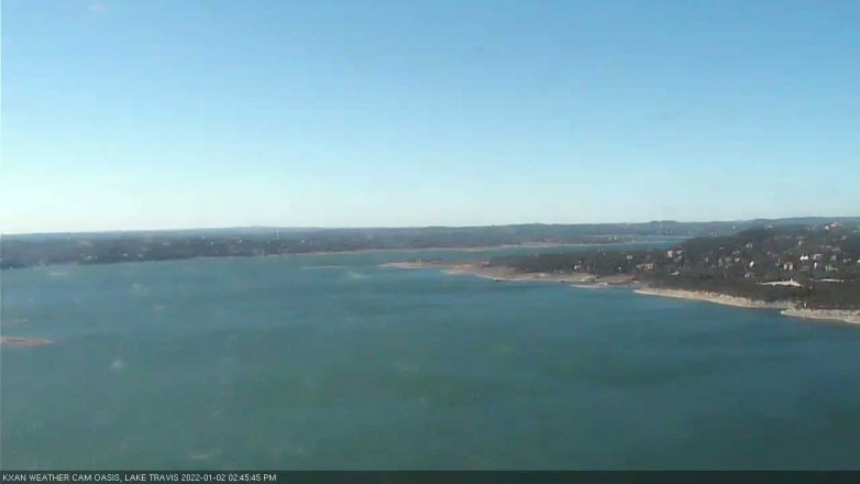 Lake Travis webcam, January 2, 2022 2:45 PM CT