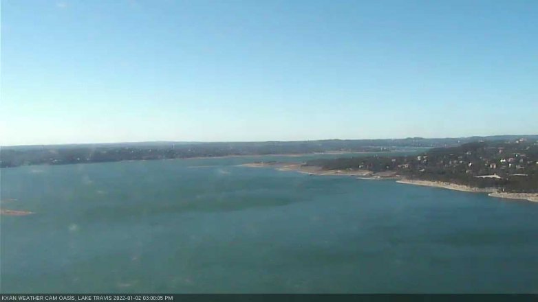 Lake Travis webcam, January 2, 2022 3:00 PM CT