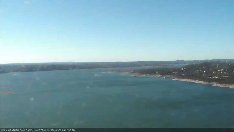 Lake Travis webcam, January 2, 2022 3:25 PM CT