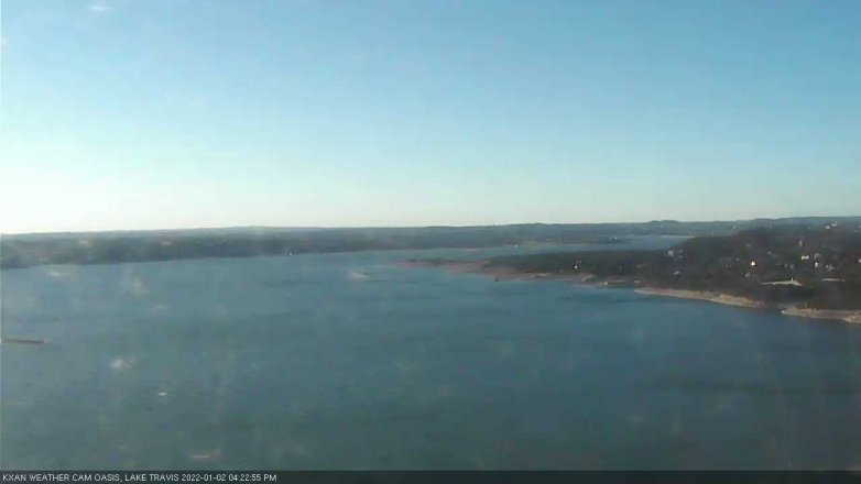 Lake Travis webcam, January 2, 2022 4:25 PM CT