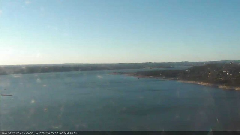 Lake Travis webcam, January 2, 2022 4:45 PM CT