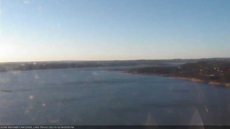 Lake Travis webcam, January 2, 2022 5:00 PM CT