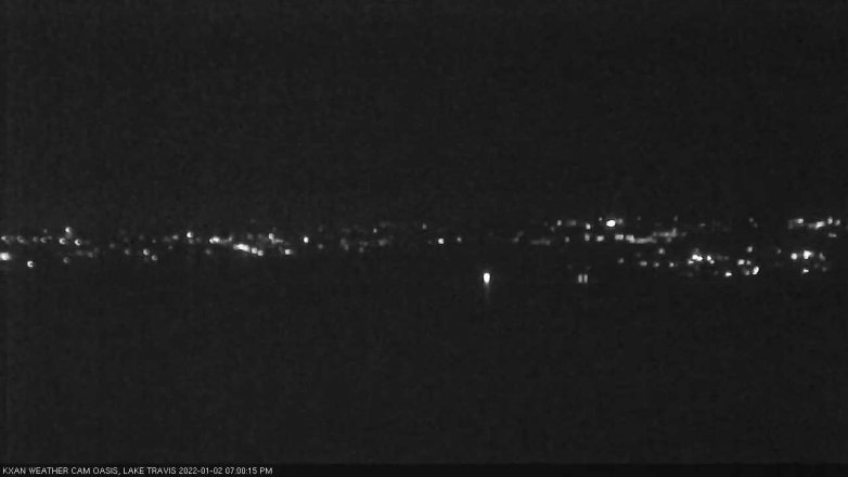 Lake Travis webcam, January 2, 2022 7:00 PM CT