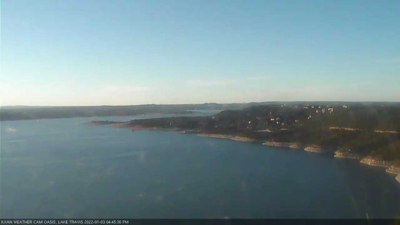 Lake Travis webcam, January 3, 2022 4:45 PM CT