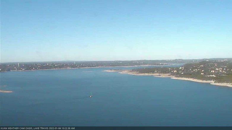 Lake Travis webcam, January 4, 2022 10:25 AM CT