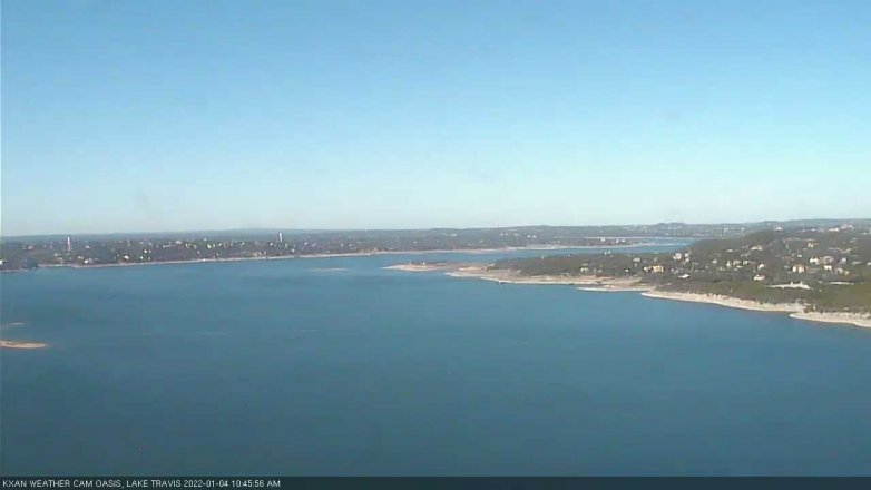 Lake Travis webcam, January 4, 2022 10:45 AM CT