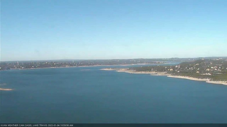 Lake Travis webcam, January 4, 2022 11:00 AM CT