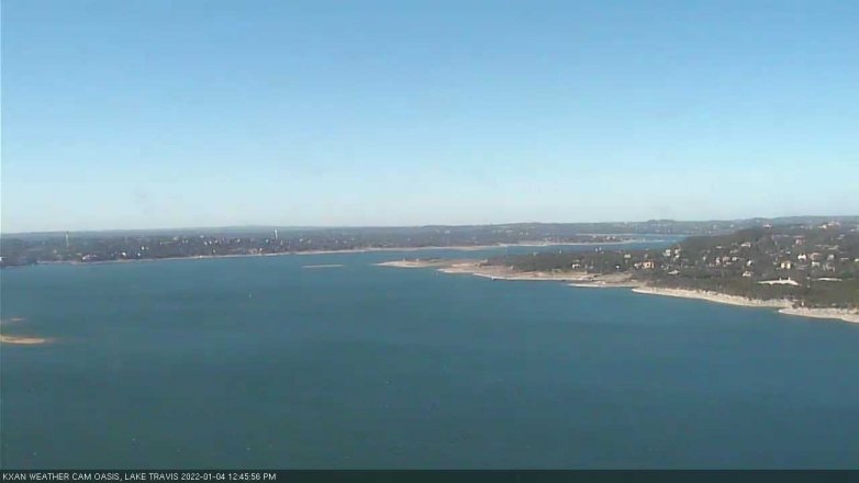 Lake Travis webcam, January 4, 2022 12:45 PM CT