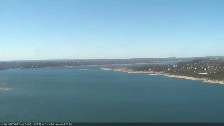 Lake Travis webcam, January 4, 2022 1:45 PM CT
