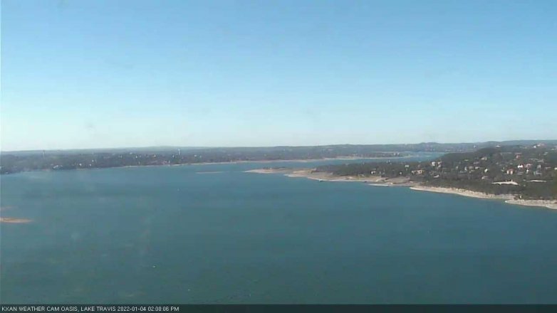 Lake Travis webcam, January 4, 2022 2:00 PM CT