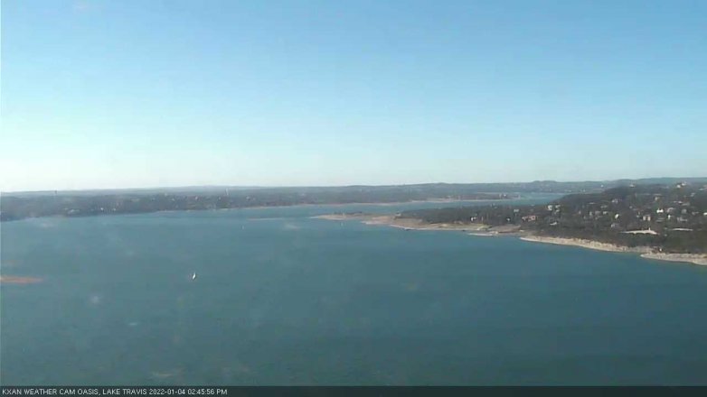 Lake Travis webcam, January 4, 2022 2:45 PM CT