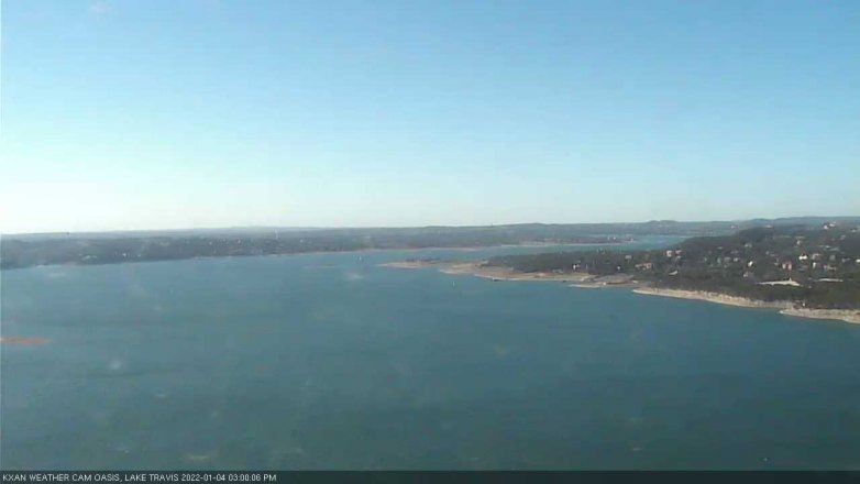 Lake Travis webcam, January 4, 2022 3:00 PM CT