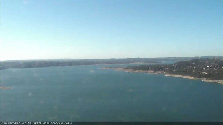 Lake Travis webcam, January 4, 2022 3:25 PM CT