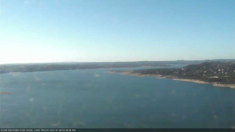 Lake Travis webcam, January 4, 2022 3:45 PM CT
