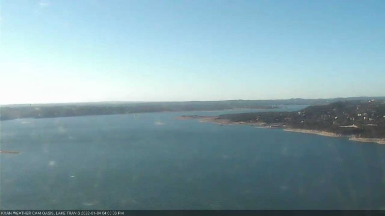 Lake Travis webcam, January 4, 2022 4:00 PM CT