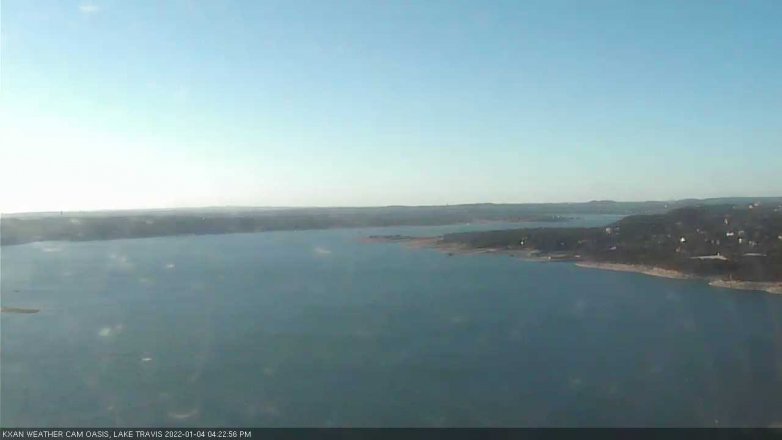 Lake Travis webcam, January 4, 2022 4:25 PM CT