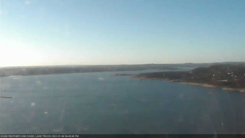 Lake Travis webcam, January 4, 2022 4:45 PM CT