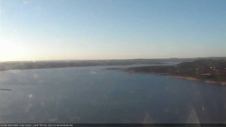 Lake Travis webcam, January 4, 2022 5:00 PM CT