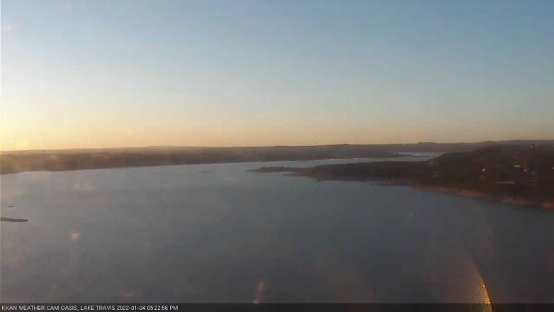 Lake Travis webcam, January 4, 2022 5:25 PM CT