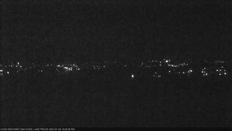 Lake Travis webcam, January 4, 2022 10:45 PM CT