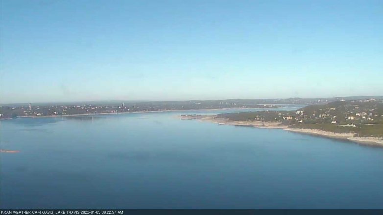 Lake Travis webcam, January 5, 2022 9:25 AM CT