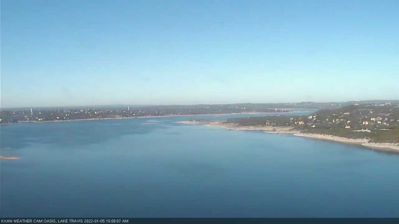 Lake Travis webcam, January 5, 2022 10:00 AM CT