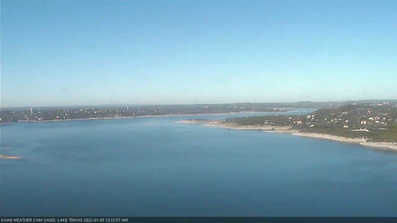 Lake Travis webcam, January 5, 2022 10:25 AM CT