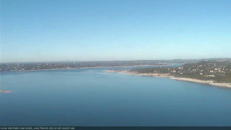 Lake Travis webcam, January 5, 2022 10:45 AM CT