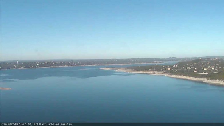 Lake Travis webcam, January 5, 2022 11:00 AM CT