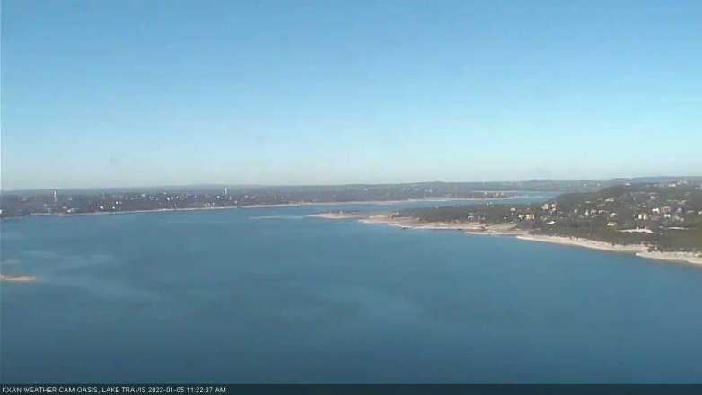 Lake Travis webcam, January 5, 2022 11:25 AM CT