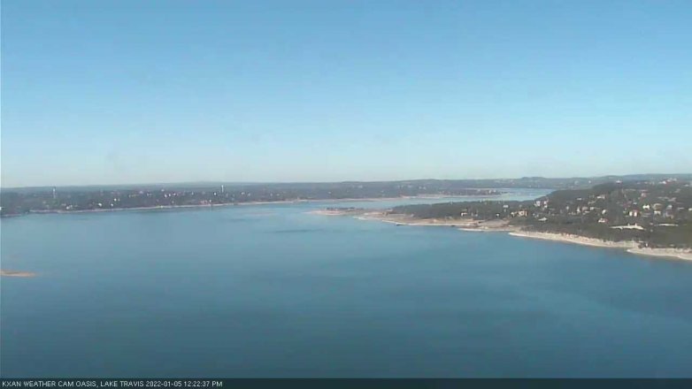 Lake Travis webcam, January 5, 2022 12:25 PM CT