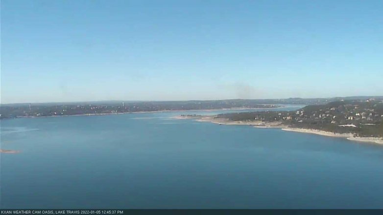 Lake Travis webcam, January 5, 2022 12:45 PM CT