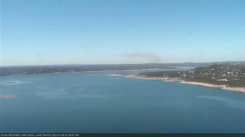 Lake Travis webcam, January 5, 2022 1:00 PM CT