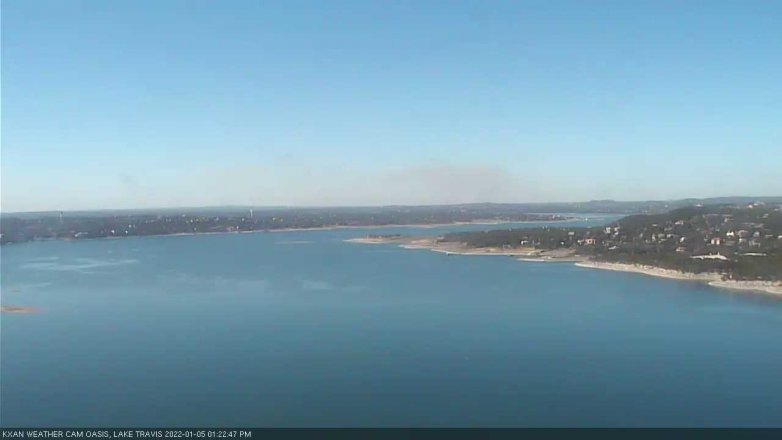 Lake Travis webcam, January 5, 2022 1:25 PM CT