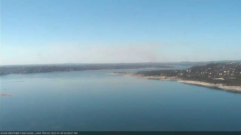 Lake Travis webcam, January 5, 2022 2:00 PM CT