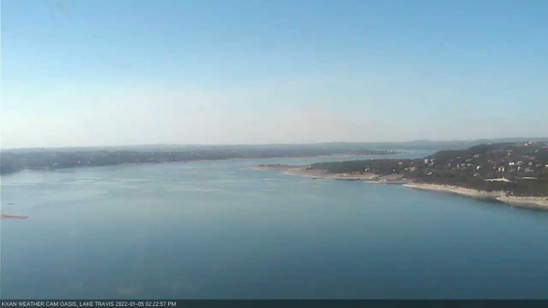 Lake Travis webcam, January 5, 2022 2:25 PM CT