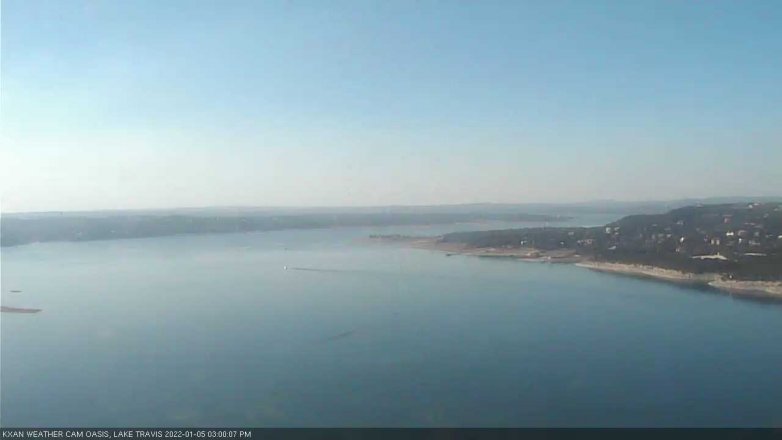Lake Travis webcam, January 5, 2022 3:00 PM CT