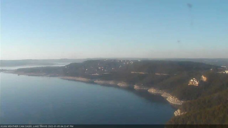 Lake Travis webcam, January 5, 2022 4:25 PM CT