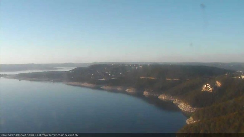 Lake Travis webcam, January 5, 2022 4:45 PM CT