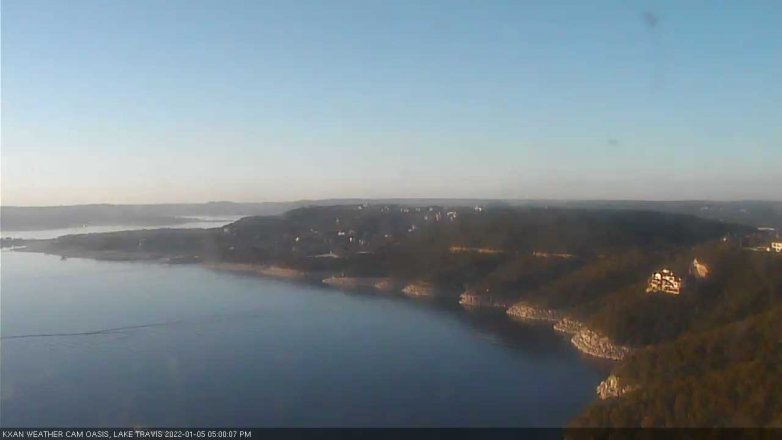 Lake Travis webcam, January 5, 2022 5:00 PM CT