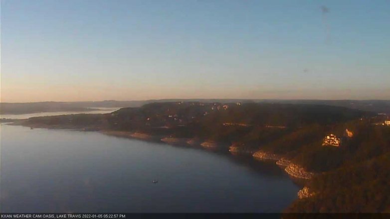 Lake Travis webcam, January 5, 2022 5:25 PM CT
