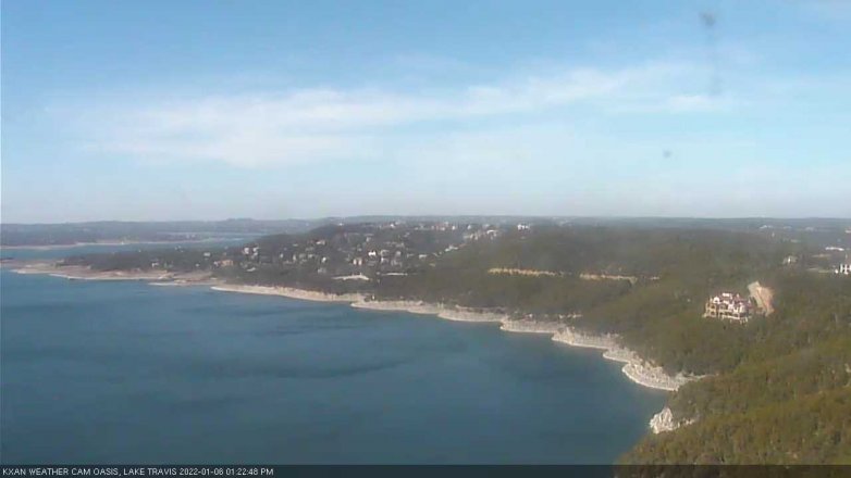 Lake Travis webcam, January 6, 2022 1:25 PM CT
