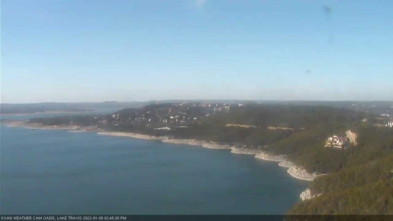 Lake Travis webcam, January 6, 2022 2:45 PM CT