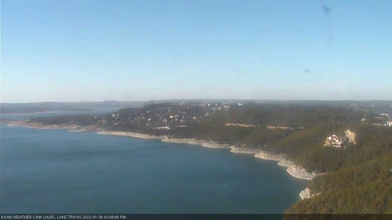 Lake Travis webcam, January 6, 2022 3:00 PM CT