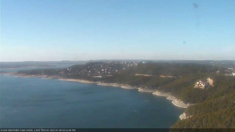 Lake Travis webcam, January 6, 2022 3:25 PM CT